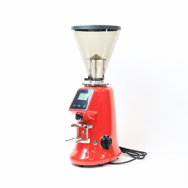 Кофемолка профессиональная для эспрессо JieXing JX-600AD красная