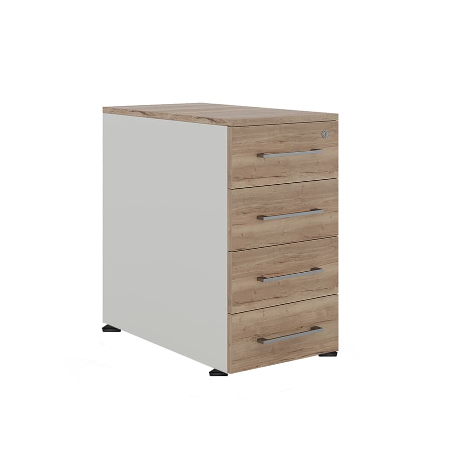 Тумба приставная Kobor TS4-40/50 white/natural