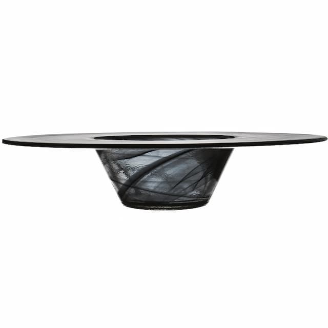 Тарелка для пасты ARDACAM Gusto ARD 2479.43 d 28 см h 6,5 см (стекло, цвет / декор бело-черный)