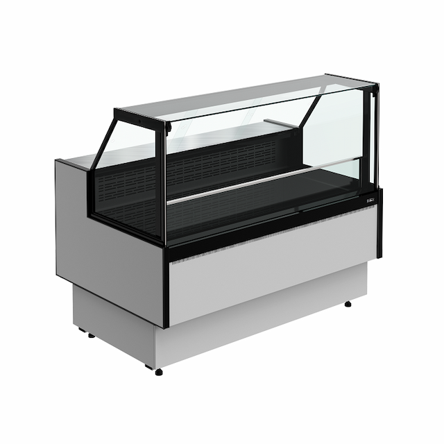 Витрина холодильная Carboma PRAIA 2 GC85 SL 0,94-1 с боковинами 9006-9005