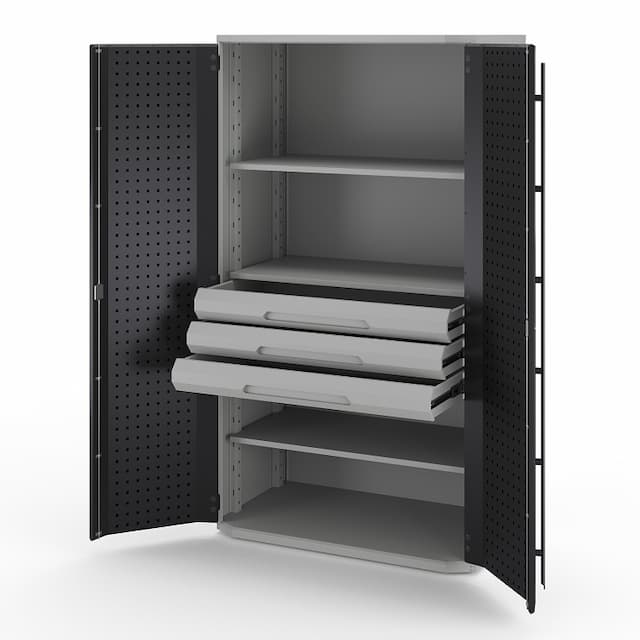 Шкаф металлический 2х дверный Kobor Expert MC/2-100/60 3S.30B