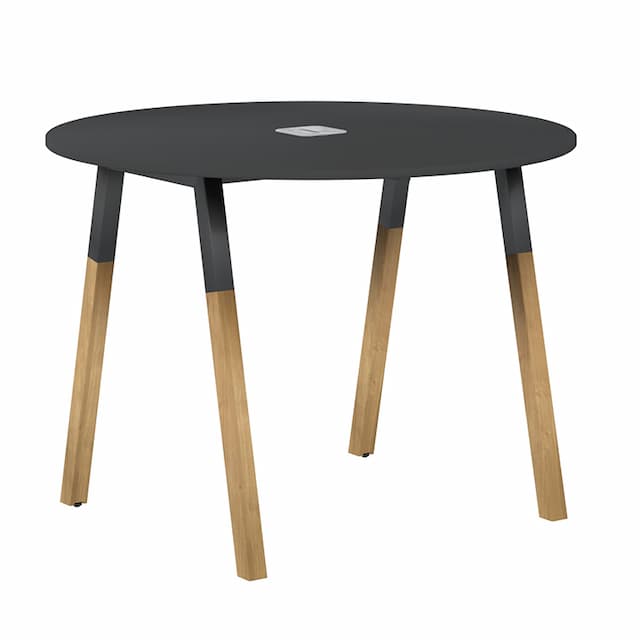 Стол для переговоров Skyland FRST 1020 черный графит/антрацит-бук 1020х1020х733 FORTA